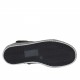 Scarpa sportiva stringata con cerniera e velcro in pelle nera con glitter e vernice stampata laminata nera zeppa 2 - Misure disponibili: 32, 33