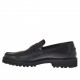Mocasin para hombre en piel cepillada negra - Tallas disponibles:  47