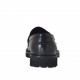 Mocasin para hombre en piel cepillada negra - Tallas disponibles:  47