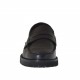 Mocassin pour hommes en cuir brossé noir - Pointures disponibles:  47