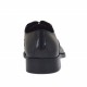Elégant chaussure richelieu pour homme avec lacets et elastiques en cuir noir - Pointures disponibles:  36, 50