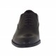 Elegante zapato oxford con cordones y elasticos para hombre en piel de color negro - Tallas disponibles:  36, 50