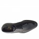 Eleganter Herrenderbyschuh mit Schnüren aus schwarzem Lackleder - Verfügbare Größen:  36, 37, 38, 46, 47, 48, 49, 50