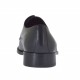 Men's laced derby shoe with captoe in black leather - Available sizes:  36, 38, 47, 48, 49, 50