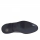 Men's laced derby shoe with captoe in black leather - Available sizes:  36, 38, 47, 48, 49, 50