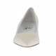 Woman's pump in pearly ivory leather heel 3 - Available sizes:  33
