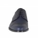 Men's laced derby shoe with captoe in blue leather - Available sizes:  49