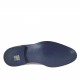 Scarpa da uomo stringata elegante stile Oxford con puntale in pelle blu - Misure disponibili: 48, 50