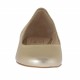 Ballerina da donna con punta tonda in pelle laminata platino tacco 1 - Misure disponibili: 32