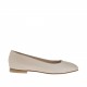Ballerina da donna in vernice cipria con punta squadrata tacco 1 - Misure disponibili: 32