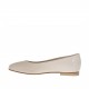 Ballerina da donna in vernice cipria con punta squadrata tacco 1 - Misure disponibili: 32