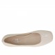 Ballerina da donna in vernice cipria con punta squadrata tacco 1 - Misure disponibili: 32