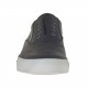 Scarpa sportiva da uomo con elastico e stringhe opzionali in pelle traforata nera - Misure disponibili: 47