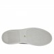 Chaussure sportif pour hommes avec elastiques et lacets facultatifs en cuir perforé noir - Pointures disponibles:  47