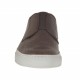 Scarpa sportiva da uomo con elastico in pelle testa di moro con lavorazione ad intreccio - Misure disponibili: 47