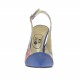 Chanel pour femmes en cuir imprimé multicouleur et cuir verni bleu electrique talon 10 - Pointures disponibles:  42