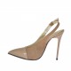 Chanel pour femmes en daim et cuir verni beige talon 10 - Pointures disponibles:  42