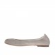 Ballerina da donna in camoscio color tortora tacco 1 - Misure disponibili: 32