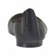 Ballerina da donna in pelle nera tacco 1 - Misure disponibili: 32