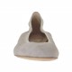 Ballerine pour femmes en daim gris tourterelle talon 1 - Pointures disponibles:  32
