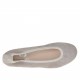 Ballerina da donna in camoscio color tortora tacco 1 - Misure disponibili: 32