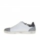 Scarpa stringata da donna in pelle e pelle stampata bianca e nera zeppa 2 - Misure disponibili: 32