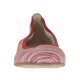 Ballerina da donna in pelle rossa stampata multicolore tacco 1 - Misure disponibili: 32