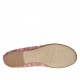 Ballerina da donna in pelle rossa stampata multicolore tacco 1 - Misure disponibili: 32