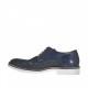 Zapato con cordones para hombre en piel perforada azul - Tallas disponibles:  37, 38, 50