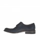 Eleganter Schnürschuh mit Kappe für Herren aus schwarzem Leder - Verfügbare Größen:  50