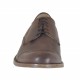 Eleganter Schnürschuh mit Kappe für Herren aus braunem Leder mit Antik-Look - Verfügbare Größen:  50