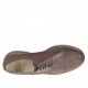 Chaussure elégant à lacets et bout droit pour hommes en cuir antiqué marron - Pointures disponibles:  50