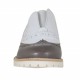 Chaussure richelieu pour femmes avec elastique en cuir marron et blanc talon 2,5 - Pointures disponibles:  33, 45