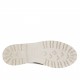 Scarpa stile inglese da donna con elastico in pelle marrone e bianca tacco 2,5 - Misure disponibili: 33, 45