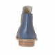 Stivaletto da donna con cerniere e borchia in pelle blu tacco 2 - Misure disponibili: 33