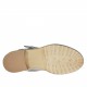 Stivaletto da donna con fibbia e cerniera in pelle anticata traforata grigia tacco 3 - Misure disponibili: 32