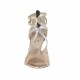 Scarpa aperta da donna con cinturini e cerniera posteriore in vernice argento, platino e rame tacco 9 - Misure disponibili: 32, 34, 46