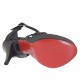 Sandalia para mujer con tiras cruzadas y plataforma en piel de color negro tacon 13 - Tallas disponibles:  42