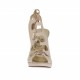 Sandalo da donna con plateau e lacci in pelle beige cipria tacco verniciato 10 - Misure disponibili: 42