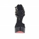 Scarpa aperta da donna con plateau, cerniera e cinturini in camoscio e vernice nera tacco 13 - Misure disponibili: 42, 45