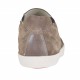 Scarpa sportiva da uomo con elastici in camoscio e pelle marrone - Misure disponibili: 46