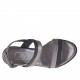 Sandale pour femmes noir et bronze à canon avec plateforme et talon compensé 9 - Pointures disponibles:  42, 43