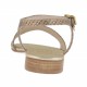 Sandalo da donna bronzo stampato con cinturino e tacco 2 - Misure disponibili: 32