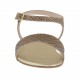 Sandale pour femmes imprimé bronze avec courroie et talon 2 - Pointures disponibles:  32