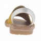 Sandale pour femmes imprimé jaune et argent talon 1 - Pointures disponibles:  32