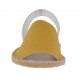 Sandalo da donna stampato giallo e argento tacco 1 - Misure disponibili: 32