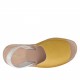 Sandalo da donna stampato giallo e argento tacco 1 - Misure disponibili: 32