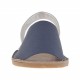 Sandalo da donna stampato blu e argento tacco 1 - Misure disponibili: 32