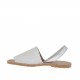 Sandalo da donna stampato bianco e argento tacco 1 - Misure disponibili: 32