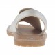 Sandalia para mujer imprimida blanca y plata tacon 1 - Tallas disponibles:  32